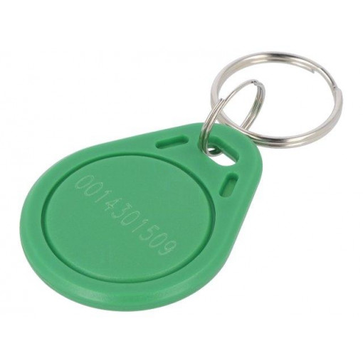 S103N-GN; RFID pendant; green; 100÷150kHz; Mat: plastic; 64bit; 4g; 