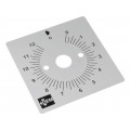 S12H; Scale for mechanical timer; Application: MI2R; FAUCIGNY INSTRUMENTS