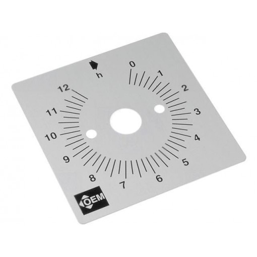 S12H; Scale for mechanical timer; Application: MI2R; FAUCIGNY INSTRUMENTS S12H; Scale for mechanical timer; Application: MI2R; FAUCIGNY INSTRUMENTS