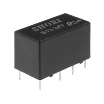 S13-24V-2C; Relay: electromagnetic; DPDT; Ucoil: 24VDC; 0.5A/125VAC; 1A/30VDC; SHORI ELECTRIC