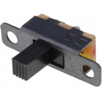 ; Switch: slide; Pos: 2; SPDT; 0.5A/24VDC; ON-ON; No.of term: 3; 