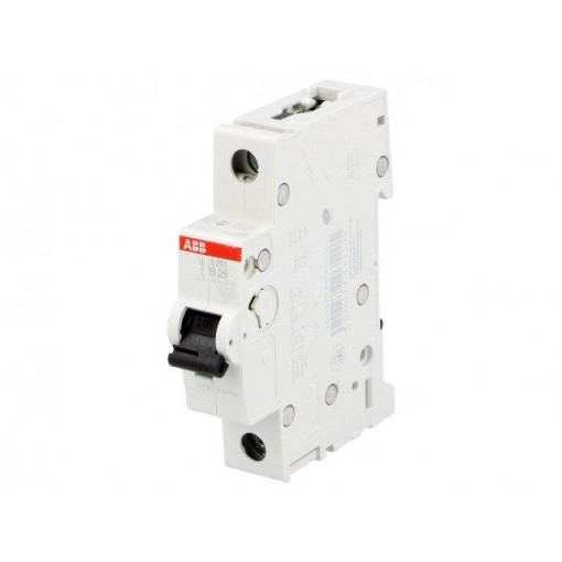2CDS251001R0255; Circuit breaker; 230VAC; Inom: 25A; Poles: 1; DIN; Charact: B; 6kA; ABB