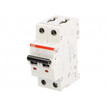 2CDS252001R0164; Circuit breaker; 400VAC; Inom: 16A; Poles: 2; DIN; Charact: C; 6kA; ABB