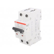2CDS252001R0324; Circuit breaker; 400VAC; Inom: 32A; Poles: 2; DIN; Charact: C; 6kA; ABB
