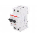 2CDS272061R0277; Circuit breaker; 230/400VAC; 2A; Poles: 2; DIN; Charact: K; IP20; ABB