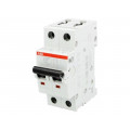 2CDS272001R0165; Circuit breaker; 400VAC; Inom: 16A; Poles: 2; DIN; Charact: B; 10kA; ABB