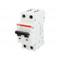 2CDS272001R0104; Circuit breaker; 400VAC; Inom: 10A; Poles: 2; DIN; Charact: C; 10kA; ABB