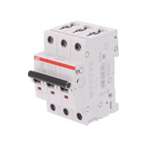 2CDS253001R0024; Circuit breaker; 400VAC; Inom: 2A; Poles: 3; DIN; Charact: C; 6kA; ABB