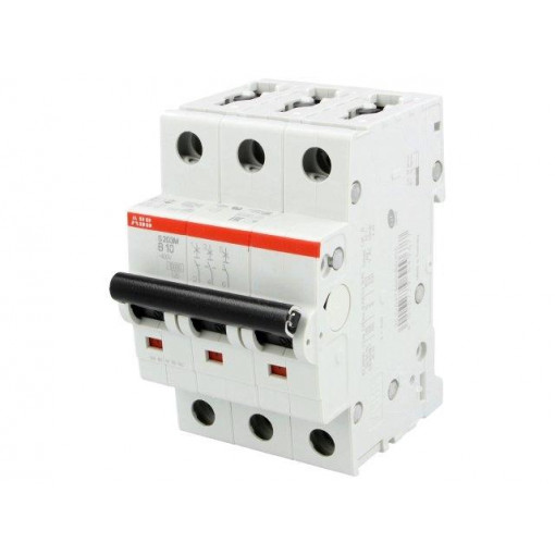 2CDS273001R0105; Circuit breaker; 400VAC; Inom: 10A; Poles: 3; DIN; Charact: B; 10kA; ABB