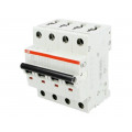 2CDS254001R0255; Circuit breaker; 400VAC; Inom: 25A; Poles: 4; DIN; Charact: B; 6kA; ABB