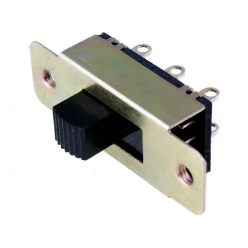; Switch: slide; Pos: 2; DPDT; 1A/24VDC; ON-ON; Mounting: screw type; NINIGI