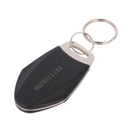 S3035BNR-BK; RFID pendant; laser printed code in 8H10D format; black; 12g; 