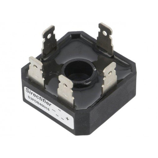 S3PDB40N16; Three-phase bridge rectifier; Urmax: 1.6kV; If: 40A; Ifsm: 400A; SIRECTIFIER