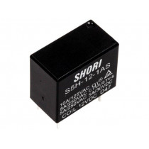 S5H-12-1AS; Relay: electromagnetic; SPST-NO; Ucoil: 12VDC; 5A/250VAC; 5A/30VDC; SHORI ELECTRIC