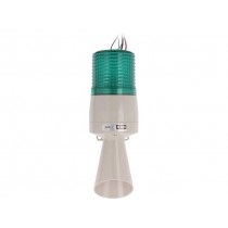 S60ADB-24-G; Signaller: lighting-sound; 24VDC; bulb; green; IP54; Ø86x233mm; QLIGHT