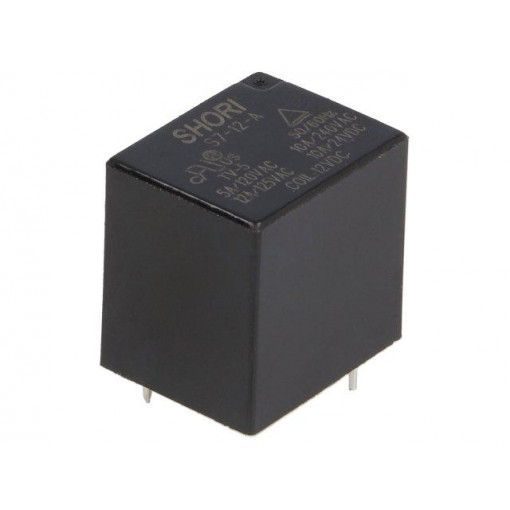 S7-12-1A; Relay: electromagnetic; SPST-NO; Ucoil: 12VDC; 15A/125VAC; 360mW; SHORI ELECTRIC