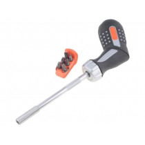 808050P; Kit: screwdriver bits; 6pcs; Phillips,Pozidriv,flat; 255mm; BAHCO