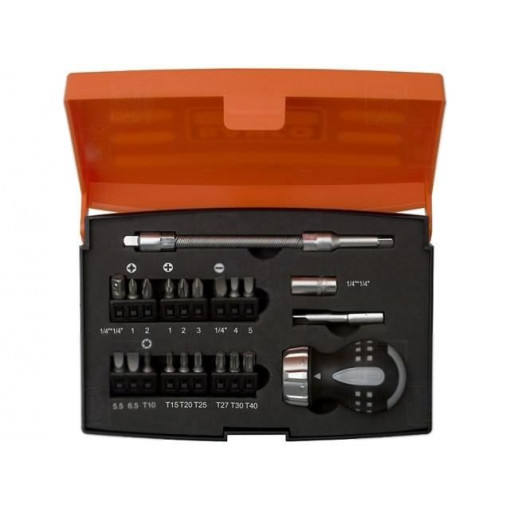 808050S-22; Kit: screwdrivers; Pcs: 22; Phillips,Pozidriv®,Torx®,slot; BAHCO