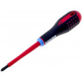 BE-8820S; Screwdriver; insulated; Pozidriv®; PZ2; Blade length: 100mm; 1kVAC; BAHCO