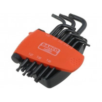 BE-9675; Key set; Torx®; TX09,TX10,TX15,TX20,TX25,TX27,TX30,TX40; Pcs: 8; BAHCO