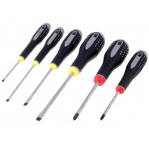 BE-9881; Kit: screwdrivers; Pcs: 6; Phillips cross,slot; BAHCO