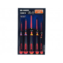 BE-9882S; Kit: screwdrivers; Pcs: 5; insulated; 1kVAC; Pozidriv®,slot; BAHCO