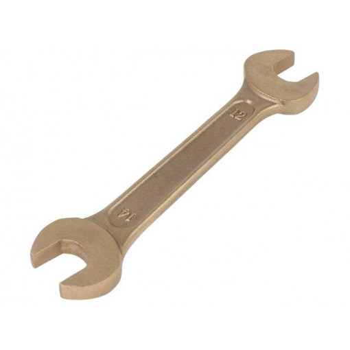 NS006-1214; Key; spanner; 12mm,14mm; Overall len: 130mm; aluminum bronze; BAHCO