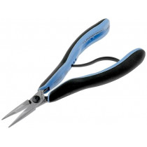 RX 7891; Pliers; half-rounded nose,elongated; ESD; B: 32mm; C: 9mm; D: 6mm; LINDSTROM