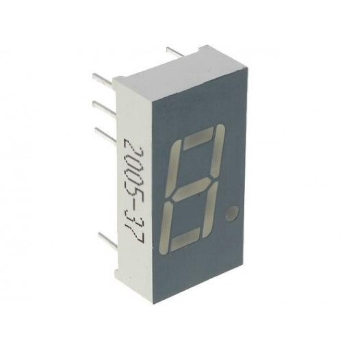 SA04-11EWA; Display: LED; 7-segment; 10.16mm; 0.4