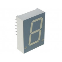 SA08-11EWA; Display: LED; 7-segment; 20.32mm; 0.8