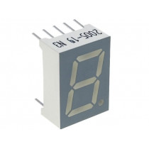 SA52-11GWA; Display: LED; 7-segment; 13.2mm; 0.52