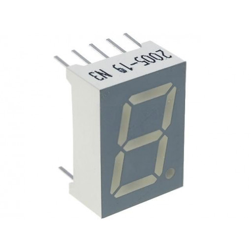 SA52-11GWA; Display: LED; 7-segment; 13.2mm; 0.52