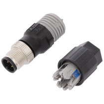 SACC-M12MS-4QO-0,75-M 1641785; Plug; circular; PIN: 4; male; A code-DeviceNet / CANopen; IP65; PHOENIX CONTACT