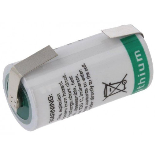 LS 17330 CNR; Battery: lithium; 3.6V; 17335,2/3A; soldering lugs; Ø16.5x33.4mm; SAFT LS 17330 CNR; Battery: lithium; 3.6V; 17335,2/3A; soldering lugs; Ø16.5x33.4mm; SAFT