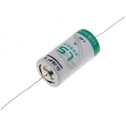 LS 26500CNA; Battery: lithium; 3.6V; C; axial; Ø26x50mm; 7700mAh; SAFT LS 26500CNA; Battery: lithium; 3.6V; C; axial; Ø26x50mm; 7700mAh; SAFT
