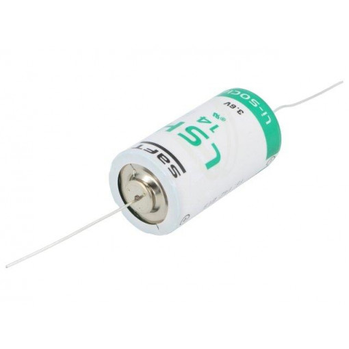 LS H14CNA; Battery: lithium; 3.6V; C; axial; Ø26x50mm; 5800mAh; SAFT LS H14CNA; Battery: lithium; 3.6V; C; axial; Ø26x50mm; 5800mAh; SAFT