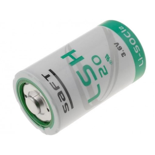 LS H20; Battery: lithium; 3.6V; D; Ø33.5x61.5mm; 13000mAh; SAFT LS H20; Battery: lithium; 3.6V; D; Ø33.5x61.5mm; 13000mAh; SAFT