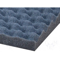 ; Sound absorbing sponge; 1000x500x30mm; perforated; 4CARMEDIA