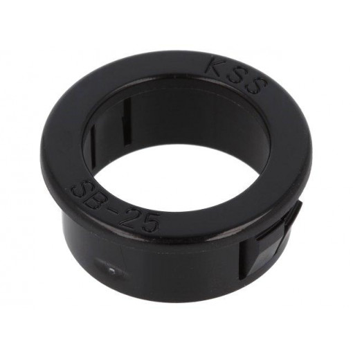 SB-25; Grommet; Ømount.hole: 25.4mm; Øhole: 19.5mm; black; KSS WIRING