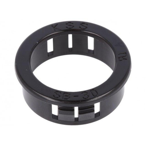 SB-30; Grommet; Ømount.hole: 30.1mm; Øhole: 24.1mm; black; KSS WIRING