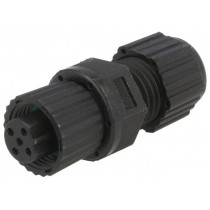 SBP-05BFFA-SL8001; Plug; M12; PIN: 5; female; B code-Profibus; for cable; soldering; AMPHENOL