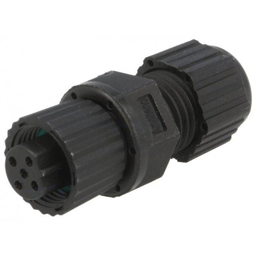 SBP-05BFFA-SL8001; Plug; M12; PIN: 5; female; B code-Profibus; for cable; soldering; AMPHENOL