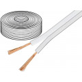 15112; Wire: loudspeaker cable; 2x0,75mm2; stranded; OFC; white; 10m; Goobay 15112; Wire: loudspeaker cable; 2x0,75mm2; stranded; OFC; white; 10m; Goobay