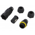 SC-L-PG12-03-GN; Connector: AC supply; screw terminal; 8.6÷10.5mm; 0.75÷2.5mm2; AMPHENOL