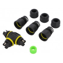 SC-L-PGT2-03-GN; Connector: AC supply; screw terminal; 8.6÷10.5mm; 0.75÷2.5mm2; AMPHENOL