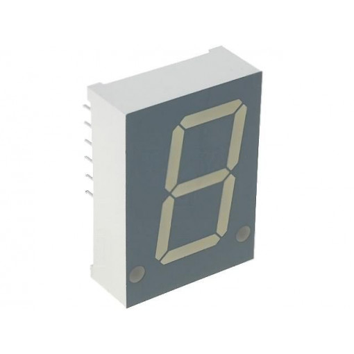 SC08-11EWA; Display: LED; 7-segment; 20.32mm; 0.8