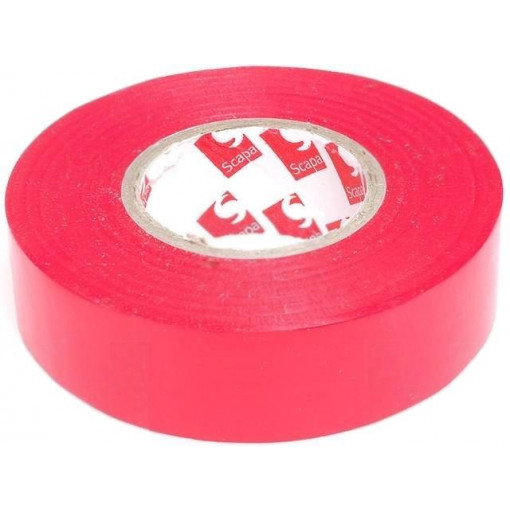 SCAPA-2702-19X25; Tape: electrical insulating; W: 19mm; L: 25m; Thk: 0.13mm; red; 180%; SCAPA SCAPA-2702-19X25; Tape: electrical insulating; W: 19mm; L: 25m; Thk: 0.13mm; red; 180%; SCAPA