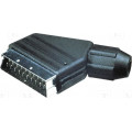 ; Connector: SCART; plug; male; for cable; angled; 