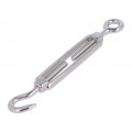 SCI-C-M5-A4; Turnbuckle; acid resistant steel A4; for rope; hook/eye; Ø: 8mm; KRAFTBERG SCI-C-M5-A4; Turnbuckle; acid resistant steel A4; for rope; hook/eye; Ø: 8mm; KRAFTBERG