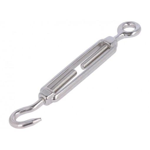 SCI-C-M5-A4; Turnbuckle; acid resistant steel A4; for rope; hook/eye; Ø: 8mm; KRAFTBERG SCI-C-M5-A4; Turnbuckle; acid resistant steel A4; for rope; hook/eye; Ø: 8mm; KRAFTBERG
